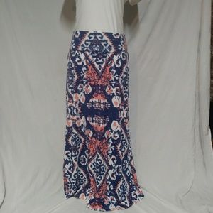 Lily Rose Long Flowy Maxi Skirt EUC
